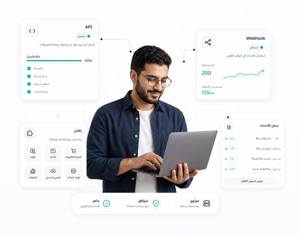 Official WhatsApp Business API conversations managed inside Taly: API integrations