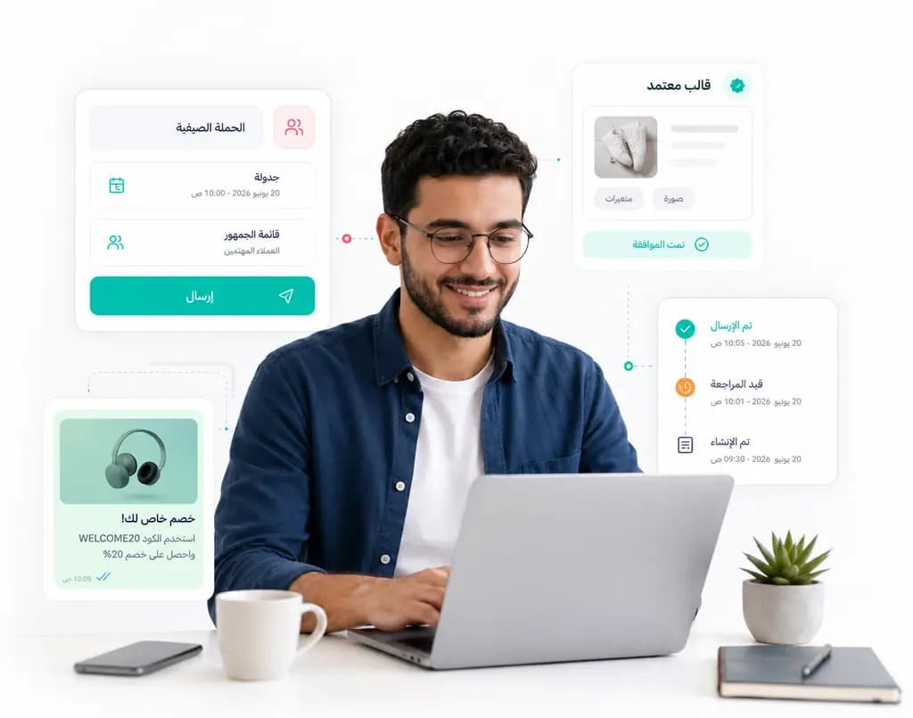 Official WhatsApp Business API conversations managed inside Taly: Templates and campaigns